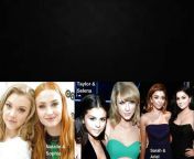 Natalie Dromer &amp; Sophie Turner/ Selena Gomez &amp; Taylor Swift/ Sarah Hyland &amp; Ariel Winter... Choose couple for each options: Ass / Pussy / Mouth from natalie dromer sex