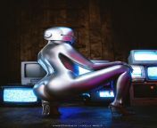 Android &#124; Hajime Sorayama illustration &#124; by Holly Wolf from holly wolf pussy