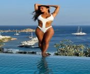 Nicole Scherzinger striking a sexy pose by the pool at a resort in Mykonos! from nude nicole faria iilkey boos sexy leone xxx