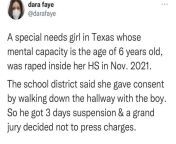 Teenage girl raped in Texas, with the perpetrator free of charges from girl raped murder deadbo