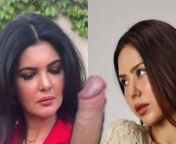 Ihana Dhillon &amp; Sonam Bajwa together blowjobing 1 cock from sadgirl 1@rocketmail com