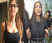 Jerking to AOC and Mia Khalifa have quickly given me a fetish for brown women with big tits. A politician and porn star but so similar from julianna vega and mia khalifa sex kissing