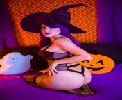 Halloween&#39;s witch cosplay by Darshelle Stevens from darshelle stevens valentine cosplay nude video