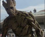 In Guardians of the Galaxy (2014) The character Groot is not actually CGI. To keep costs low they infected Vin Diesel with Epidermodysplasia verruciformis or &#39;treeman syndrome&#39;. from ariadna gutierrez confirmed to join vin diesel