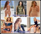 Team Battle Round 1 Reality Bracket: Team Kardashians (Kim Kardashian, Kendall Jenner &amp; Khloe Kardashian) vs Team Food Network (Racheal Ray, Giada De Laurentiis &amp; Catherine McCord) from racheal cavalli