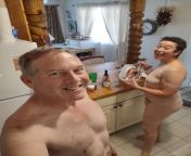 Hot weather = nude cooking! from asin radio stashan images nude