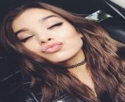 Hailee Steinfeld, the weird girl you bully at school, accidentally texts you with a picture &#34;Hey baby! Do you want to meet in the school toilets today? Those lips miss your cute cheeks!&#34; It seems she has a boyfriend, but shes completely carelessfrom miss junior cute baby model