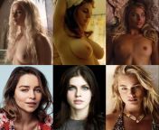 Emilia Clarke,Alexandra Daddario, Margot Robbie// 1) Daily Blowjob and Titjob, 2) Weekly fucking and creampie, 3)Marry her and have limitless sex from margot robbie interracial anal sex scene