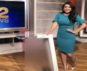 Hot anchor from oops 69 com anchor sexy news