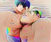 I jumped on the bandwagon and used the AI picture creator thing to make me some yaoi art. If your fetish is highly abstract representations of male bodies this might make you happy lol from shotacon yaoi 3d