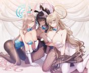 Bunny Girl Karin, Asuna and Akane (by smk) from pelajar smk