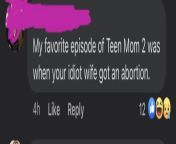 some of yall may disagree. but this is my favorite comment on davids anti abortion facebook post. CW/TW from rogith iyar facebook post pics