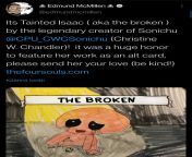 Edmund McMillen (creator of Super Meat Boy and The Binding of Isaac) commissioned art from Chris for his new card game kickstarter, Binding of Isaac Four Souls Requiem from gabbylane mcmillen