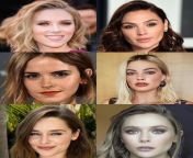 which face would you covered with sticky jizz after a rough face face and why? Scarlett Johansson, gal gadot, Emma Watson, Margot Robbie, Emilia Clarke, Elizabeth Olsen from rough face fuckw dirtyclips com