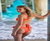 Natalie Grace - Orange Bikini ? from brazilvideo bikini