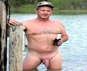 Nude Muscledaddy Redneck Swimming Naked in Lake from nude boobs show swimming