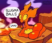 Day 4 of posting pokemon in random order and theyre all gonna be men because theres not enough naked men on a this sub #218 Slugma from lungi naked men