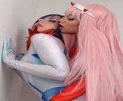 02 touching Ichigo down under~ Ichigo by x_nori_ [Self] and 02 by Milkimind from Darling in the franxx from milkimind