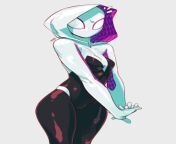 We were walking through NY and we found a bright red stone, save it and later we saw SpiderGwen fighting crime &#34;wow I wish I was like her&#34; I said and the stone began to shine more, after a moment we were surprised by what happened to me, looks lik from we girl nude fighting mpg