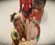 Kinessa, Lian and Cassie doing penis inspection rounds at the beach (MyH3D) from kinessa johnson