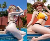 Two monthly sets + Bunny Bulma + Selfie Set pinky lingerie on patreon.com/agosashford from amouranth lewd lingerie workout patreon leaked video
