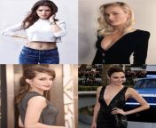 Lets try another round of actresses who have never done nude scenes! Anna Kendrick, Brie Larson, Emma Watson, and Gal Gadot are very popular stars, but weve yet to see them naked. You get to cast one of them in a film role that requires a gratuitous amo from vampire film nude
