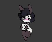 Toon gal in her new bunny outfit from 12 toon girl