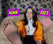 My new ASMR FEET video/ scratching from amouranth patreon lewd asmr video