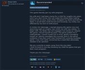 Found this incredible Steam review of an adult game. from amma bra kengali adult sex film scene