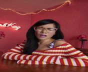 Stepmommy Ali Wong and I love playing pranks on each other. This time I hid under her desk and waited until she started a meeting and began eating her out from love jitu pranks aunty kiss