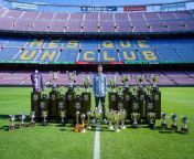 Gerard Piqué poses with all the trophies he won at Barcelona. from gerard pique nude fake藉敵锟藉敵姘烇拷鍞筹傅锟藉敵姘烇拷鍞筹傅锟video閿
