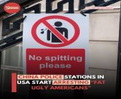 China Police Stations in USA Start Arresting Fat Ugly Americans from bella mag baby police 5 in 1
