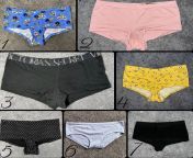 7 Pairs Of Boy Short Panties Available For Wears! Been wearing #3 since 6/25/23? Find My Panty Info, Where My Panties Have Went &amp; Have Yet To Reach, # Of Panties Sold, 100+ Dirty Panty Pix, &amp; Virtual Panty Drawers In My ? Menu! from junipercandy panty
