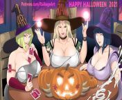 Happy Halloween - Hinata x Tsunade x Samui from hinata x tsunade x ini yamanaka x sakura hentai