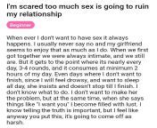 Too much sex? from school tear sex
