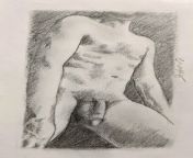 Pencil sketch of u/Nervous-Rip-7057 from rip librechan porn models