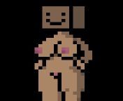 First pixel nsfw, second ever pixel art from pixel perry raven
