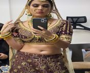 Manisha Pandey navel in golden lehenga choli from lehenga choli pussy
