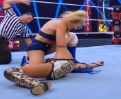 Lacey Evans knocks Sasha Banks out cold eliminating her at wrestle mania? from john cina vs rusev at wresole mania