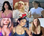 Choose one to suck her boobs: Katy Perry, Billie Eilish, Ariel Winter, Selena Gomez, Kira Kosarin and Sydney Sweeney from kira kosarin boobs fakes