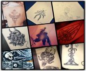 Some of my work! I am a tattoo artist, a painter, drawing artist and alternative model. I would very much appreciate your support on my social media. See you there! from lolibooru artist a
