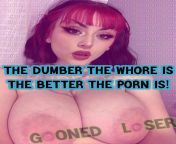Do you think that the dumber the whore is in the porn, the better it is? from www nepali porn the