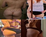 Booty battle: Brie Larson vs Emma Stone vs Miley Cyrus vs Evangeline Lilly from evangeline lilly nude sexy thefappening pro 42