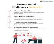 Search bios, sort, analyze and compare any account with FollowerSearch - the best Followerwonk alternative. Gain insight, optimize engagement, and boost your presence. Visit: https://www.followersearch.com/ from www xnxcx search