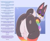 ***Love your neighbors.*** [M/M, Not Gay With Socks On?, Orientation Play, PRIDED, Animal Crossing, Cat][Artist: Frumples][Request] from gay fuck socks