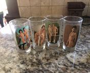 Nsfw. 1970s nude cocktail glasses. from nude bbw glasses