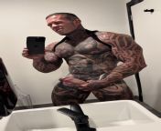 Fully inked, 110kg, 8 inches, hot, sweaty &amp; horny male just finished workout. I need someone to fuck HARD Come check the surprise video on my wall ? from horny male suc