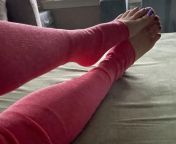 My husband revealed his foot fetish to me recently and now I get so hot teasing him do you think hell like my new socks? from rajashi verma hot teasing