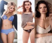 Emma Roberts vs Lily Collins vs Lily James - 1)Ass 2) Pussy 3)Mouth from lily collins sex
