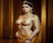 Indian Queen with beautiful transparent blouse from indian beautiful anteies without blouse show armpitØج
